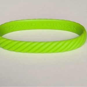 David Yurman Vibrant Green Cable Rubber Bracelet